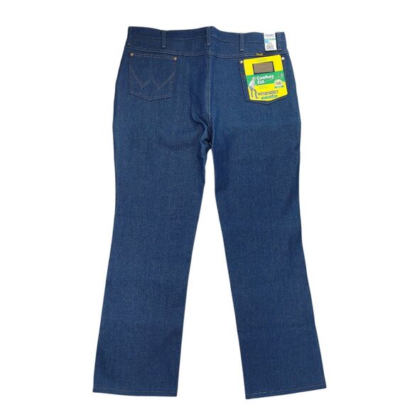 NWT Wrangler 936DEN Cowboy Cut Slim Fit Denim Jeans Men's 42x32 Fit Over Boots - Picture 1 of 10